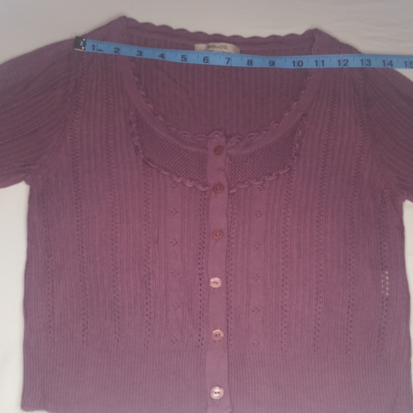 RW&CO. Purple Cardigan, Small - Picture 10 of 13